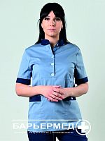 Блуза женская, серия "Медик", модель 4, ТИСИ сорочечная